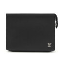 LOUIS VUITTON ルイ ヴィトン タイガ ポシェット ヴォワヤージュ セカンドバッグ クラッチバッグ カーフレザー ノワール 黒 ブラック M30450 【中古】(4)