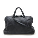 BOTTEGA VENETA ボッテガ ヴェネタ ボッテガベネタ イントレチャート トートバッグ 2WAY ショルダーバッグ レザー ブラック 黒 【中古】