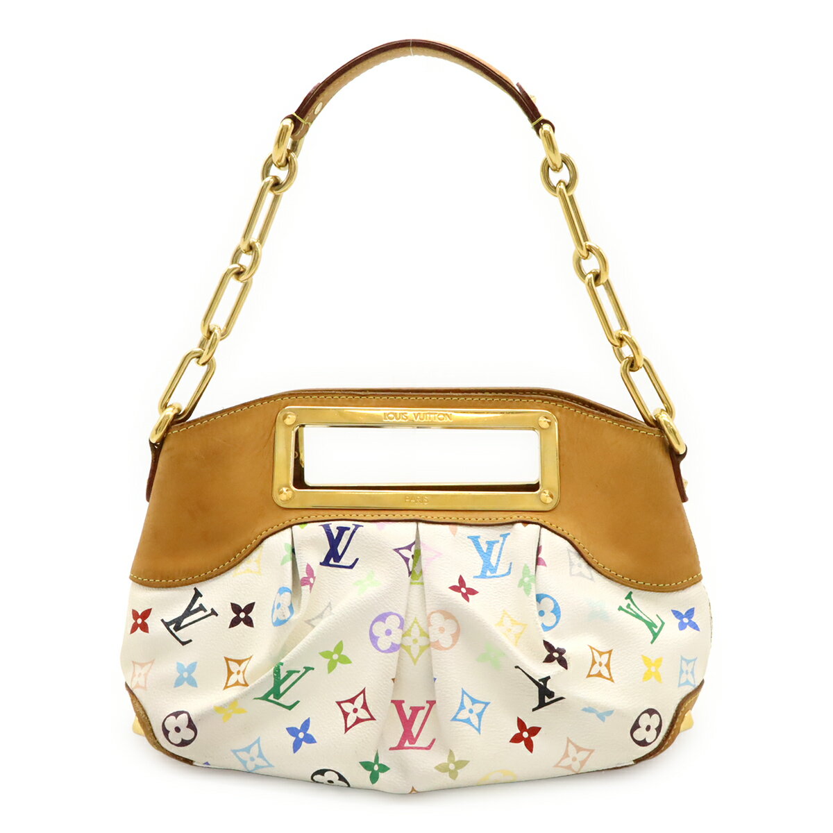 乐天商城 - LOUIS VUITTON ルイ ヴィトン モノグラムマルチカラー ジュディPM ハンドバッグ 2WAY ショルダーバッグ ワンショルダー ブロン 白 ホワイト M40257 【中古】