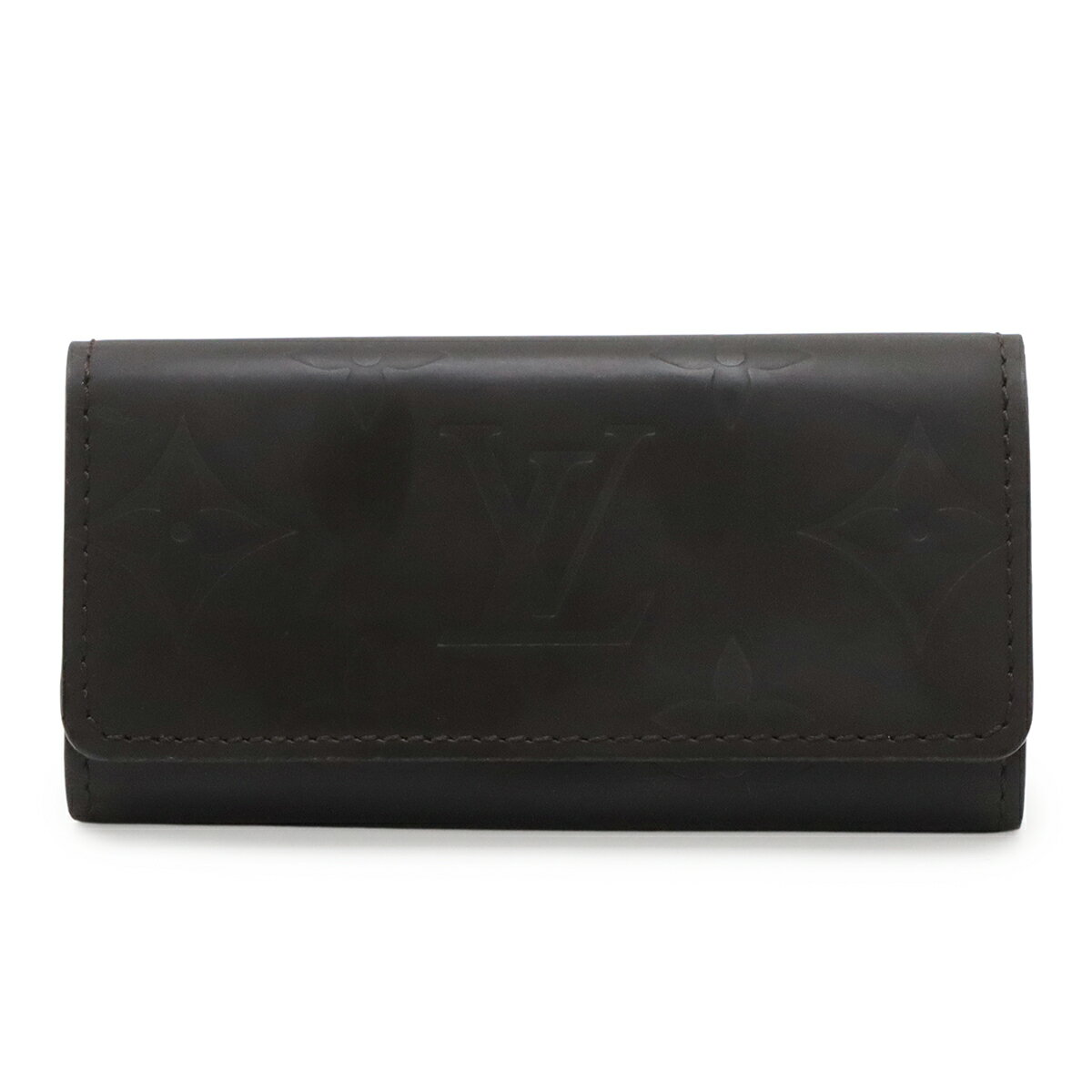 LOUIS VUITTON - LOUIS VUITTON ルイ ヴィトン モノグラムグラセ ミュルティクレ4 4連キーケース カフェ ダークブラウン M66440 【中古】