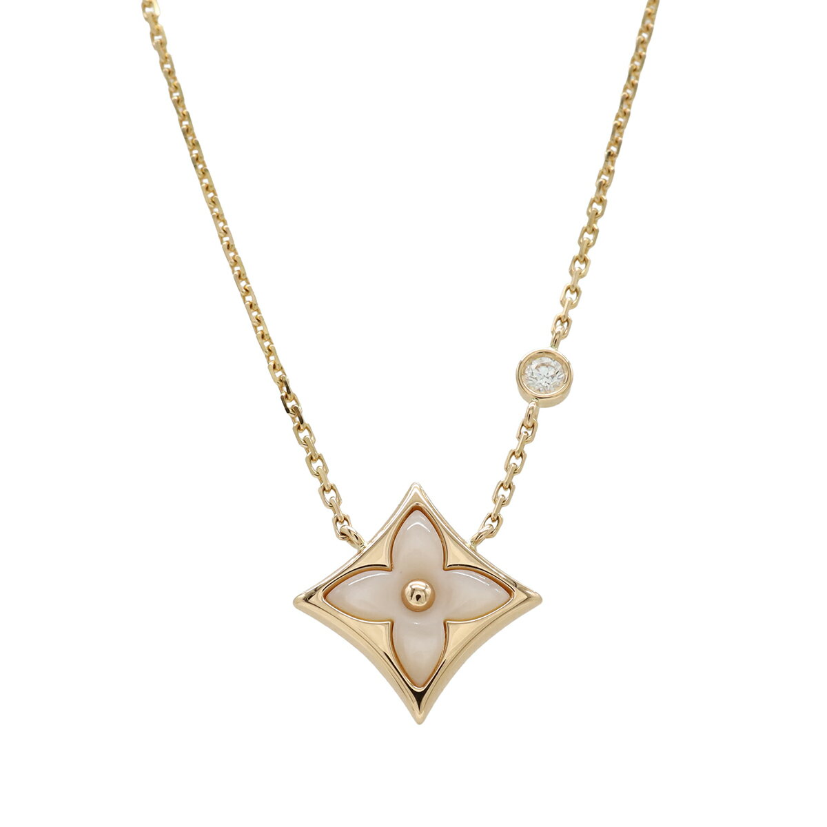 Pearl - LOUIS VUITTON ルイ ヴィトン ペンダント スター ブロッサム BB ネックレス ペンダント K18PG ピンクゴールド パール ダイヤ Q93612 【中古】