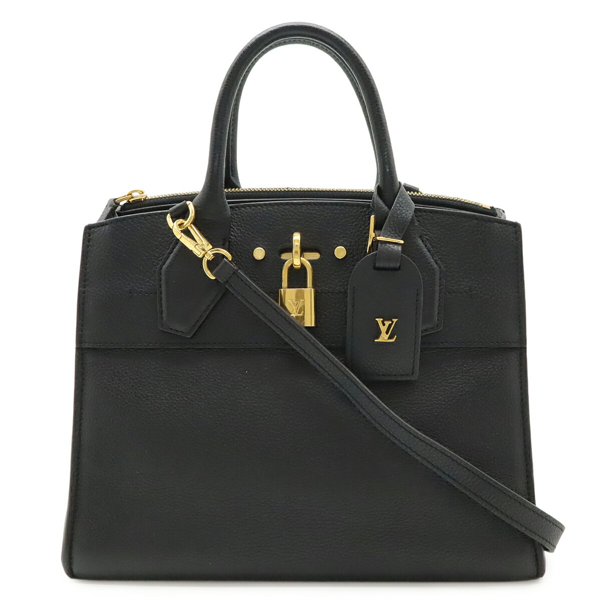 Rakuten - LOUIS VUITTON ルイ ヴィトン シティ スティーマーPM ハンドバッグ 2WAY ショルダーバッグ レザー ノワール 黒 ブラック M51028 【中古】