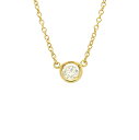 TIFFANY&Co. ティファニー エルサペレッティ バイザヤード ダイヤ ネックレス ペンダント K18YG イエローゴールド 1PD D0.18ct 【中古】