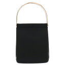 Cartier カルティエ トリニティ スリーカラー ハンドバッグ ミニバッグ ウレタン レザー ブラック 黒 L1000527 【中古】