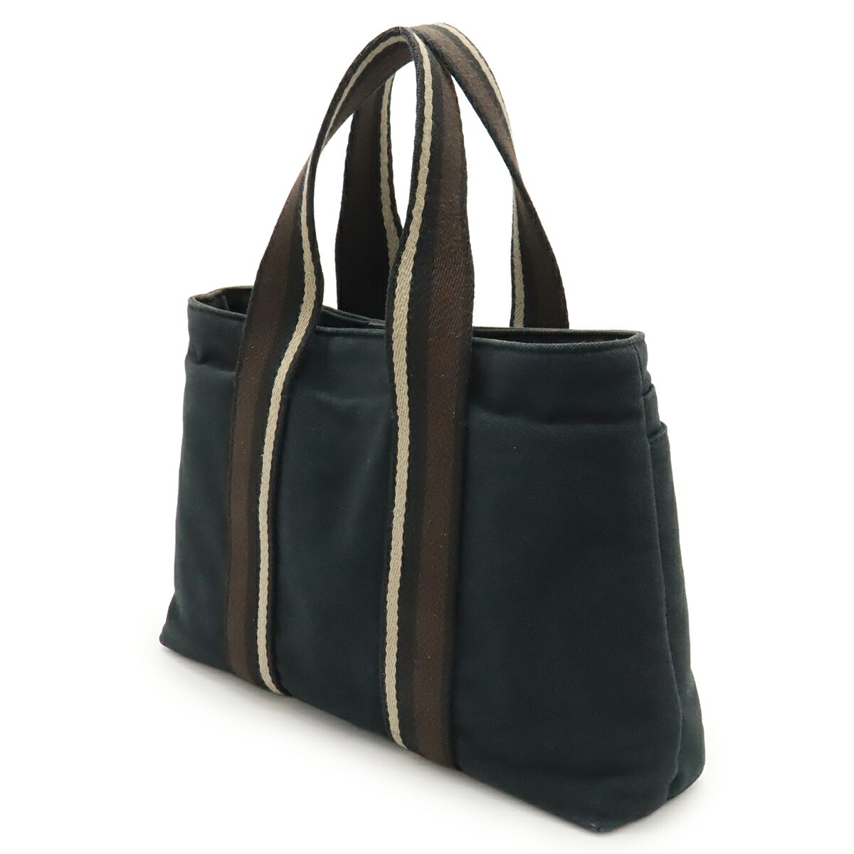 HERMES エルメス トロカホリゾンタルPM トートバッグ ハンドバッグ キャンバス レ...