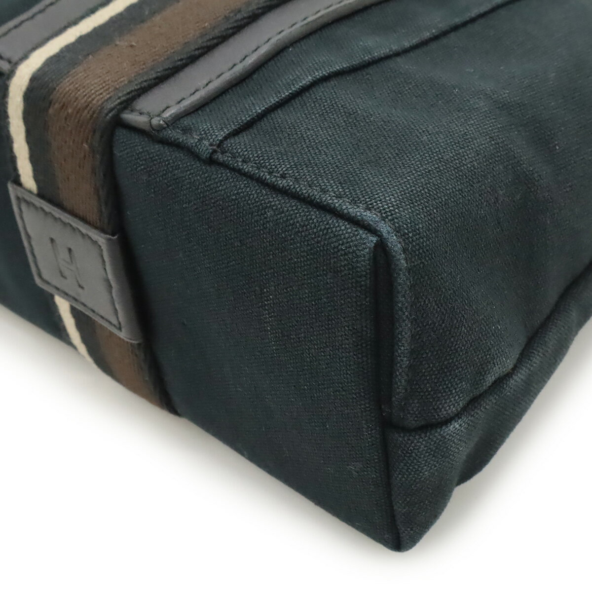 HERMES エルメス トロカホリゾンタルPM トートバッグ ハンドバッグ キャンバス レ...