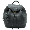 【バッグ】LOUIS VUITTON ルイ ヴィトン モノグラムアンプラント モンスリPM バックパック リュックサック ミニリュック ノワール 黒 ブラック M45205 【中古】