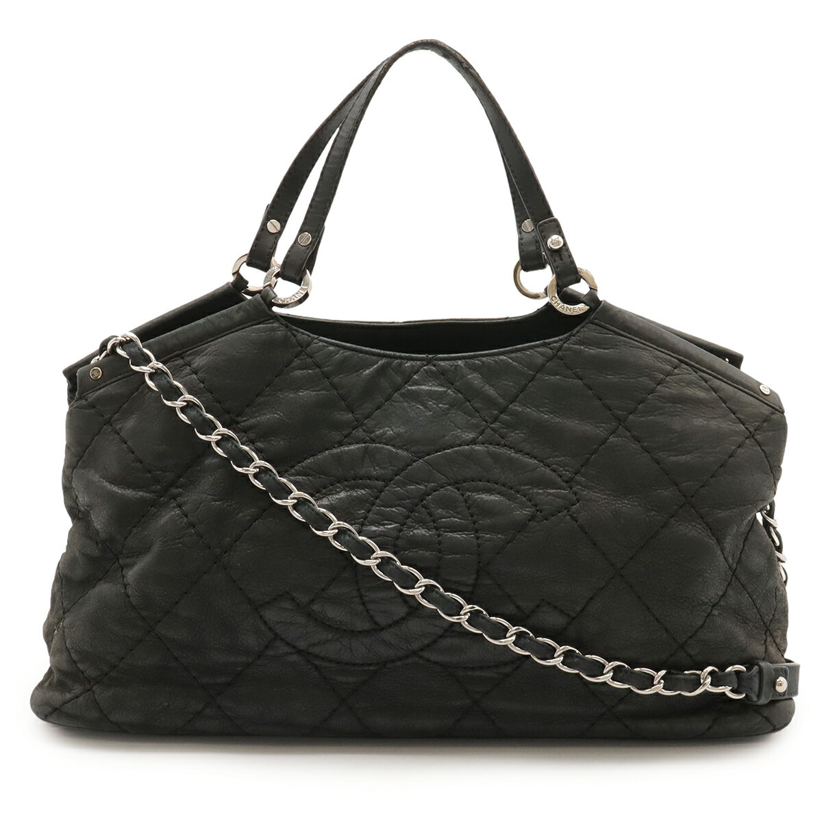 美品　シャネルバック 楽天市場】【美品】シャネル CHANEL シェブロン Vステッチ ココマーク