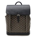 GOYARD ゴヤール アルパン バックパックMM リュックサック デイパック PVC レザー ブラック ブラウン ホワイト シルバー金具 【中古】(4)