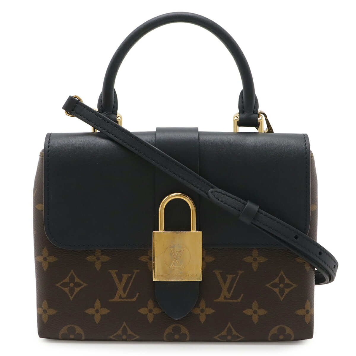 樂天商城 - LOUIS VUITTON ルイ ヴィトン モノグラム ロッキー BB ハンドバッグ ミニバッグ 2WAY ショルダーバッグ 斜め掛け ノワール 黒 ブラック M44141 【中古】