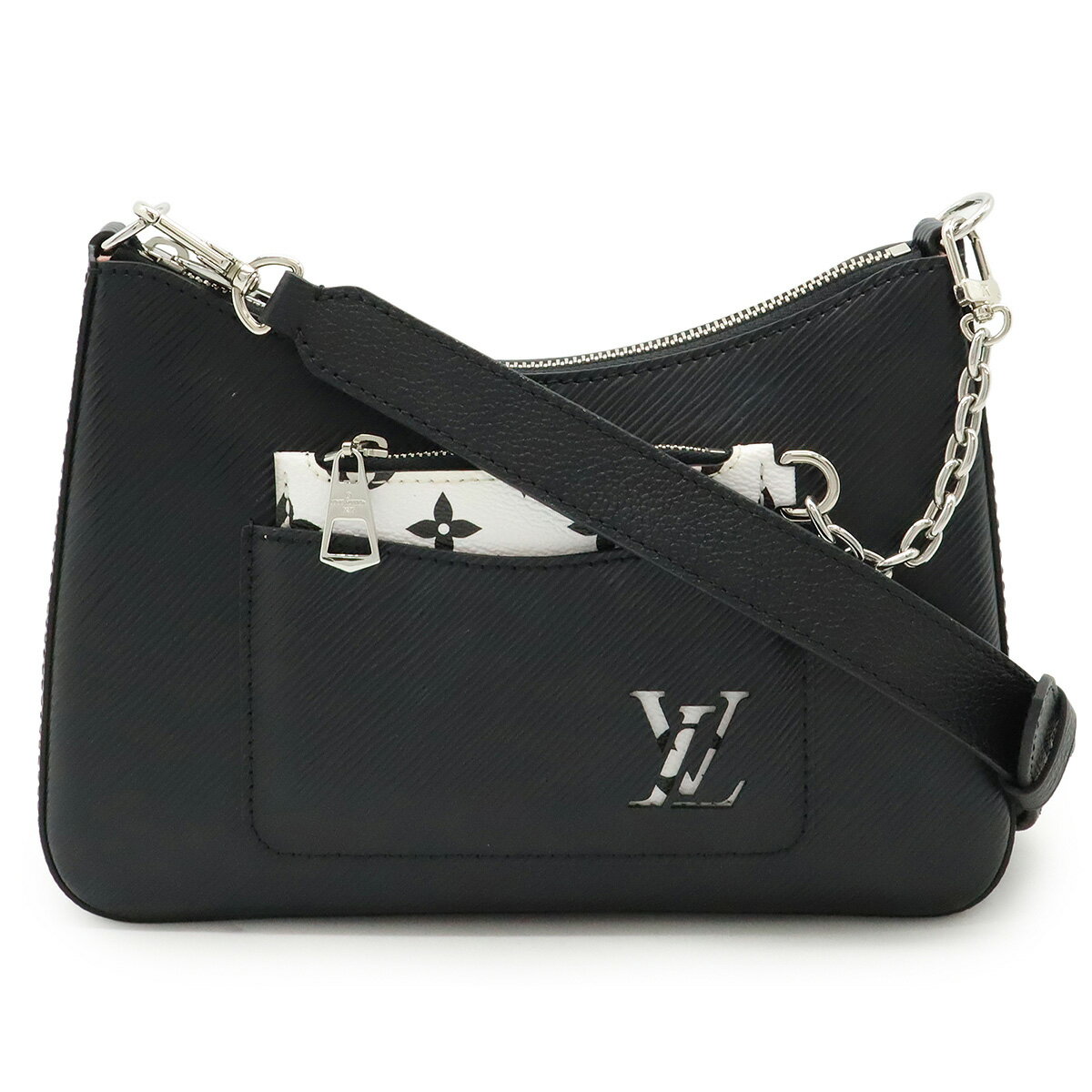 LOUIS VUITTON ルイ ヴィトン エピ マレル ショルダーバッグ 斜め掛け レザー ノワール 黒 ブラック　トップハンドル欠品 M80689 【中古】