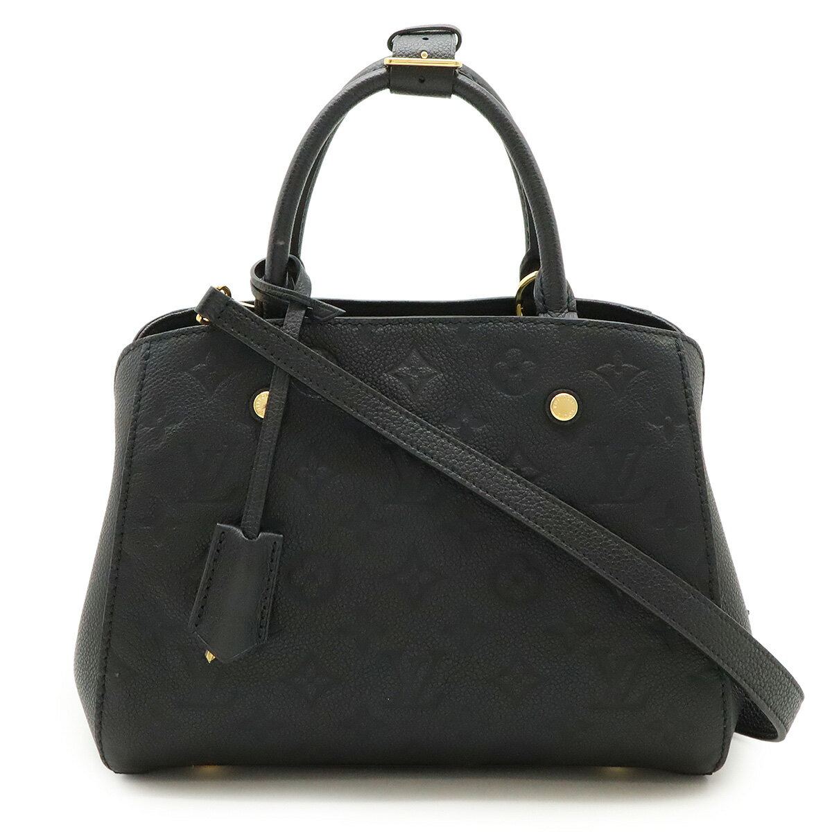 LOUIS VUITTON ルイ ヴィトン モノグラムアンプラント モンテーニュBB ハンドバッグ 2WAY ショルダーバッグ ノワール 黒 ブラック M41053 【中古】