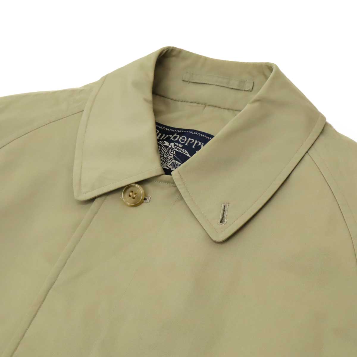 BURBERRY バーバリー ステンカラーコート ロングコート ポリエステル コットン ベージュ メンズ 90-165 【中古】
