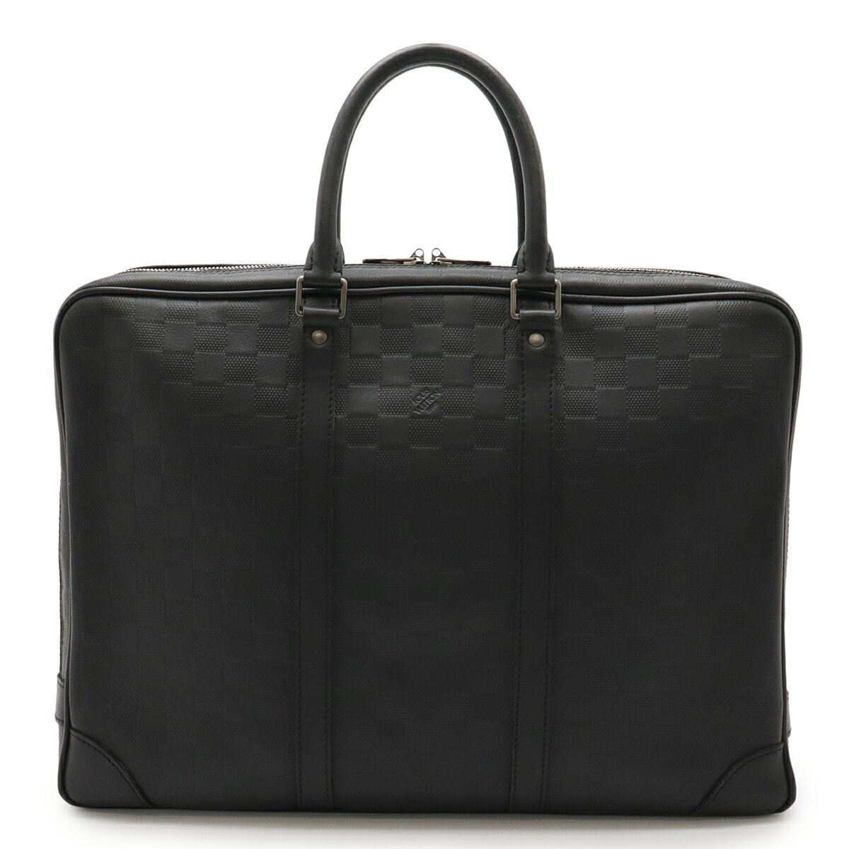LOUIS VUITTON ルイ ヴィトン ダミエアンフィニ PDV ポルト ドキュマン ヴォワヤージュ ブリーフケース ビジネスバッグ オニキス ブラック N41146 【中古】