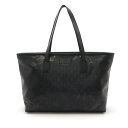 GUCCI グッチ GGインプリメ トートバッグ ショルダーバッグ ショルダートート 肩掛け PVC レザー ブラック 黒 211137 【中古】