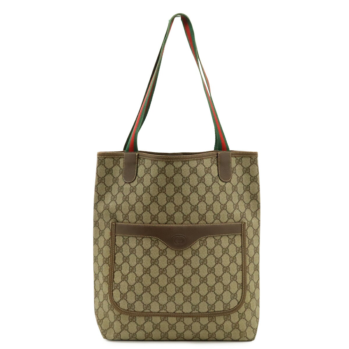 極美品 Gucci グッチ ボディバッグ GG 斜め掛け◎ シェリーライン グッチ(GUCCI)グッチ シェリーライン GGキャンバス ウエストバッグ