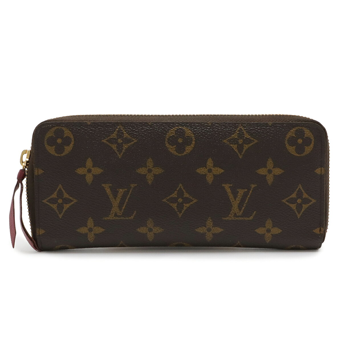 Rakuten - LOUIS VUITTON ルイ ヴィトン モノグラム ポルトフォイユ クレマンス ラウンドファスナー 長財布 フューシャ M60742 【中古】