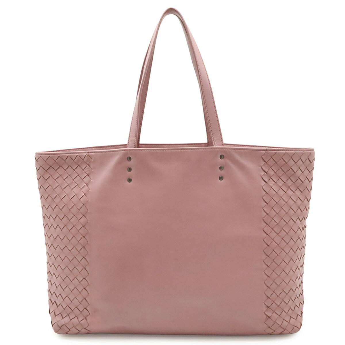 BOTTEGA VENETA ボッテガ ヴェネタ イントレチャート トートバッグ ショルダーバッグ セミショルダー レザー ピンクラベンダー系 386812 【中古】