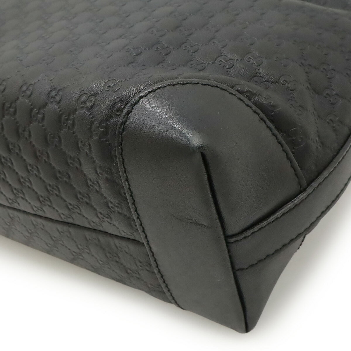 GUCCI グッチ マイクログッチシマ トートバッグ ミニトート ハンドバッグ レザー ブラック 黒 ゴールド金具 ポーチ付き 日本限定 269878 【中古】