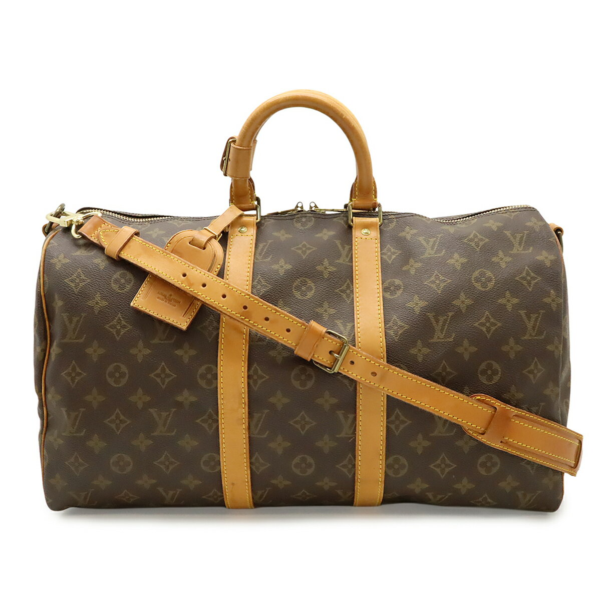 LOUIS VUITTON ルイ ヴィトン モノグラム キーポル バンドリエール45 ボストンバッグ ハンドバッグ 旅行カバン 2WAY ショルダーバッグ M41418 【中古】