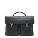 BOTTEGA VENETA ボッテガ ヴェネタ ボッテガベネタ イントレチャート ビジネスバッグ ブリーフケース 書類カバン レザー ブラック 黒 15517...