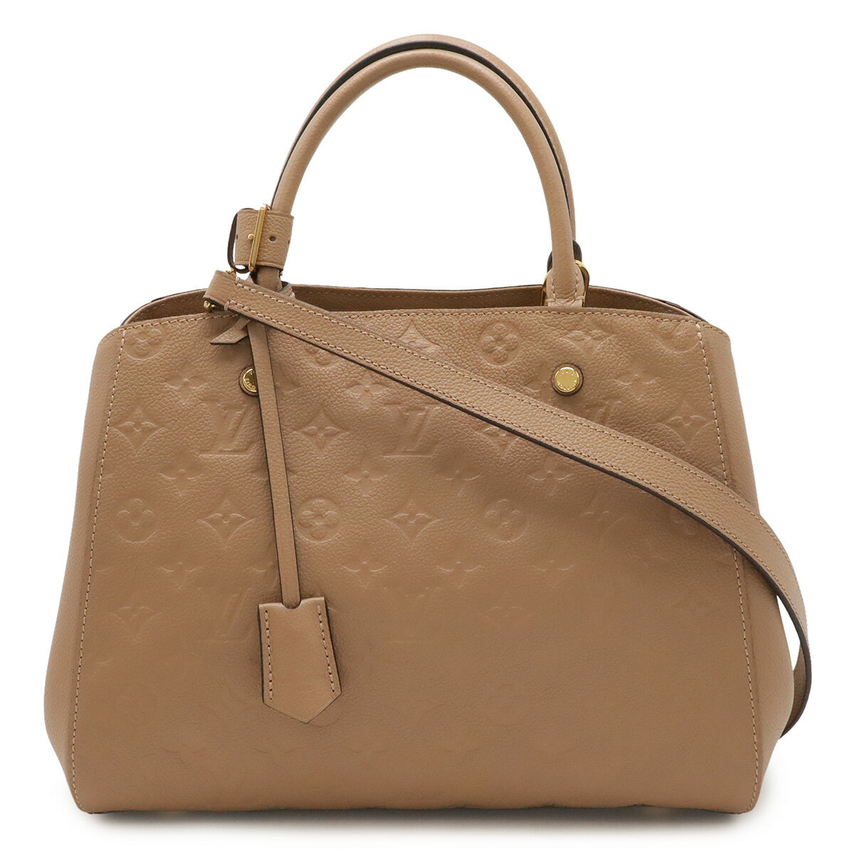 Rakuten - LOUIS VUITTON ルイ ヴィトン モノグラムアンプラント モンテーニュMM ハンドバッグ 2WAY ショルダーバッグ トープ M41682 【中古】