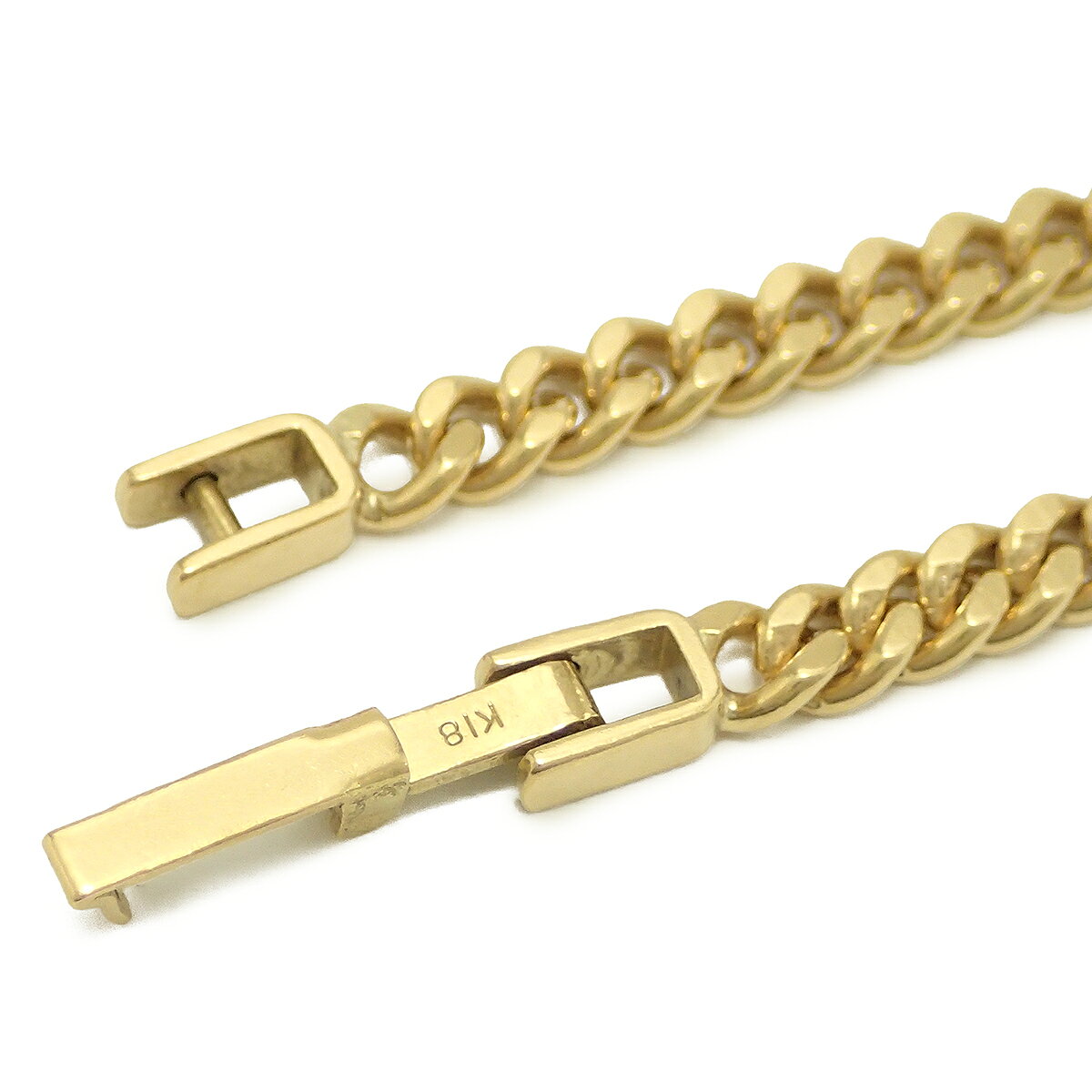 ブルーミン/森田質店のKIHEI 喜平 キヘイ ネックレス K18 18金 イエローゴールド 31.4g 60.5cm YG 2面S シングル 30g 前後 【中古】｜アングル3