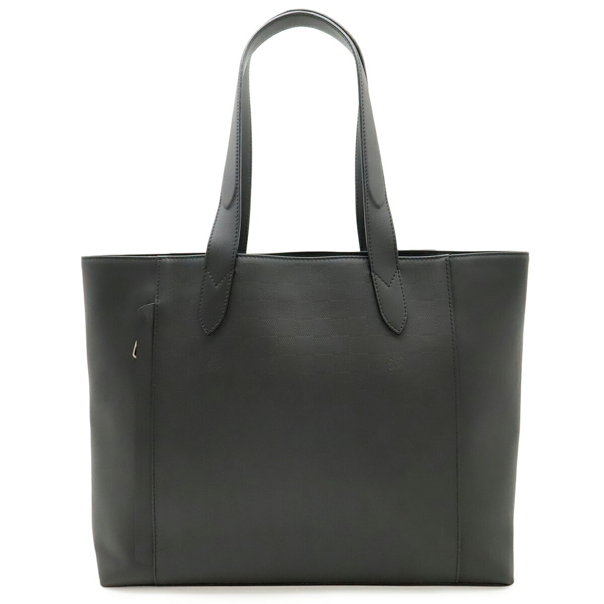 LOUIS VUITTON ルイ ヴィトン ダミエアンフィニ カバ ヴォワヤージュ トートバッグ ショルダーバッグ レザー オニキス 黒 ブラック N41493 【中古】