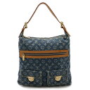LOUIS VUITTON ルイ ヴィトン モノグラムデニム バギーGM ショルダーバッグ ワンショルダー セミショルダー ブルー 青 M95048 【中古】