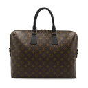 LOUIS VUITTON ルイ ヴィトン モノグラムマカサー PDJ ポルト ドキュマン ジュール ビジネスバッグ ブリーフケース ストラップ欠品 M4086...