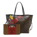LOUIS VUITTON ルイ ヴィトン モノグラム ネヴァーフルMM トートバッグ ショルダーバッグ 山本寛斎コラボ ダルマ 歌舞伎 日本限定 ポーチ付 M...