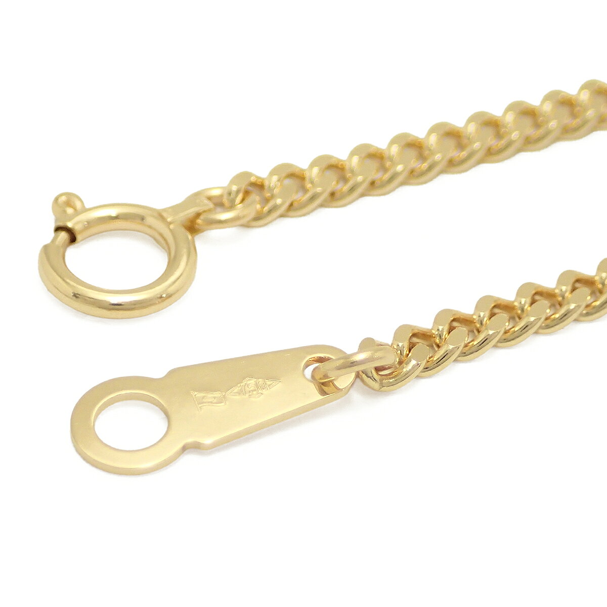 ブルーミン/森田質店のKIHEI 喜平 キヘイ ネックレス K18 18金 イエローゴールド 10.1g 50.0cm YG 2面S シングル 日本造幣局検定マーク入り 10g 前後 【中古】｜アングル3