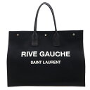 SAINT LAURENT PARIS サン ローラン パリ YSL イブサンローラン リヴ ゴーシュ ノエ トートバッグ キャンバス レザー ブラック 黒 5...