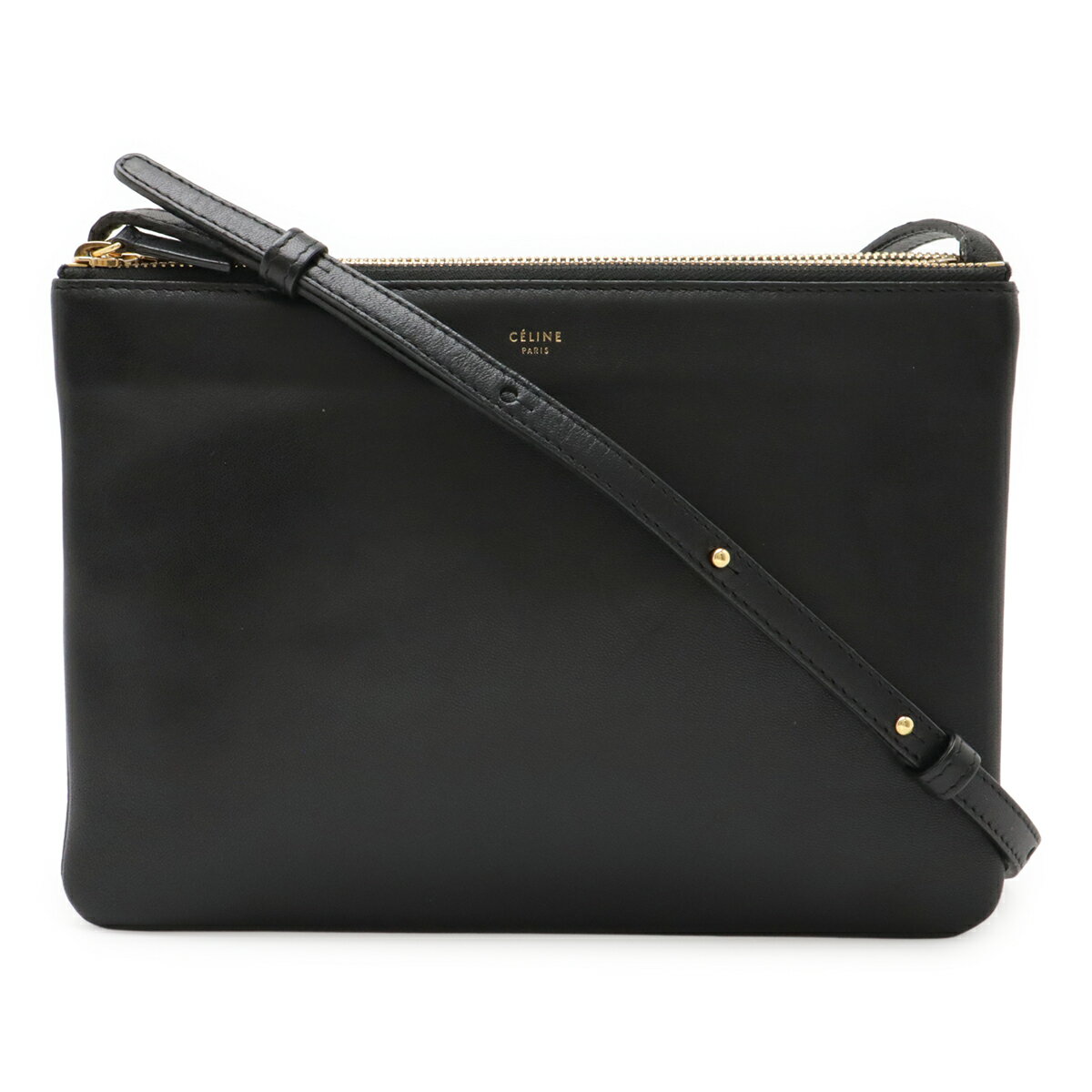 セリーヌ トリオ　黒 レザー ショルダーバッグ 保存袋付き　旧ロゴ　ラージ 楽天市場】セリーヌ トリオ（素材（生地・毛糸）本革）（バッグ・小物