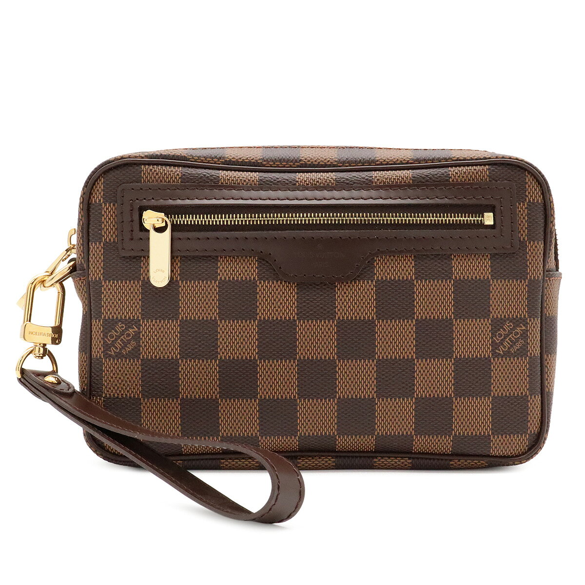商品説明 程度 中古 Aランク サイズ W20cm H13cm D5cm 材質 ダミエ・キャンバス(PVCコーティングキャンバス) カラー ブラウン 仕様 外側ファスナーポケット1、背面ポケット1、内側ポケット3 付属品 ストラップ 重さ 約270g コンディション 外側 中央若干のへこみ、間口波打ち 内側 目立つダメージなし ストラップ 目立つダメージなし 金具 若干のスレ 特記事項 製造番号 TH1008 コメント 目立つ難等無く、全体的に状態の良いお品物でございます。小さめながらもポケットが充実しており、機能性も抜群の大変便利なセカンドバッグでございます。