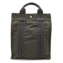 HERMES エルメス エールライン サックアドPM リュックサック バックパック ショルダーバッグ キャンバス グレー 【中古】