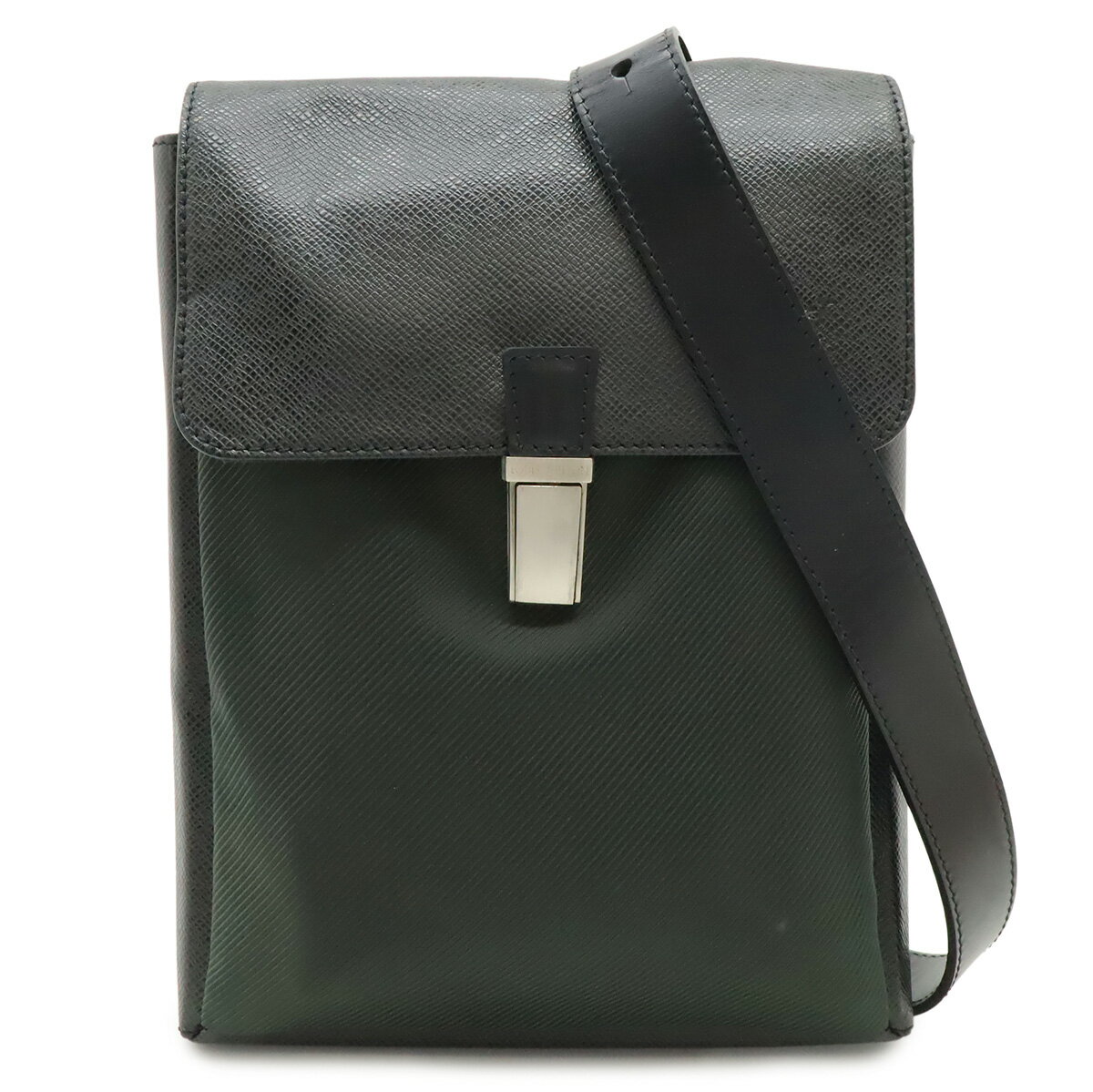 樂天商城 - LOUIS VUITTON ルイ ヴィトン タイガ サラトヴPM ショルダーバッグ 斜め掛け キャンバス レザー アルドワーズ 黒 ブラック M30892 【中古】