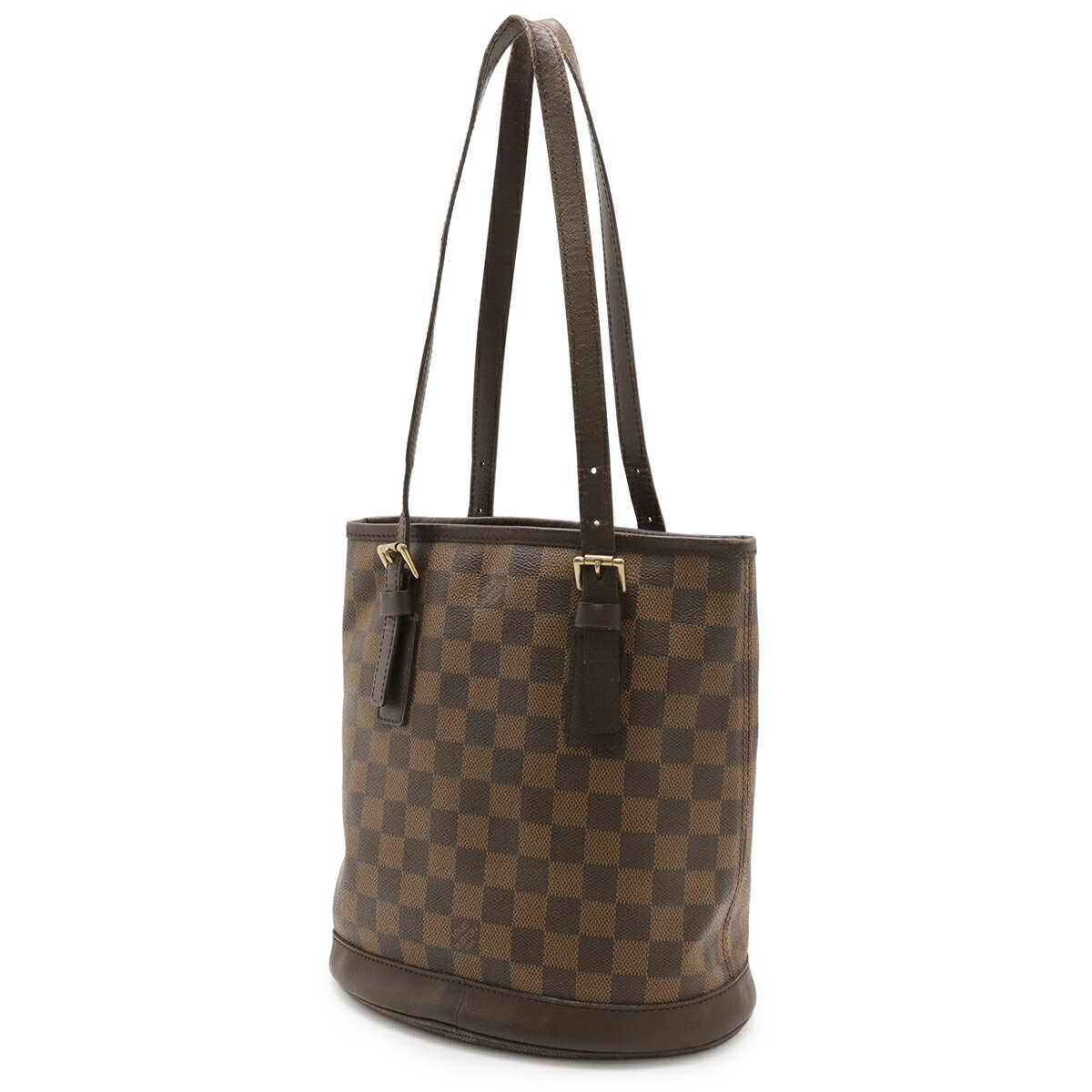 LOUIS VUITTON ルイ ヴィトン ダミエ マレ バケツ型 ショルダーバッグ トートバッ...