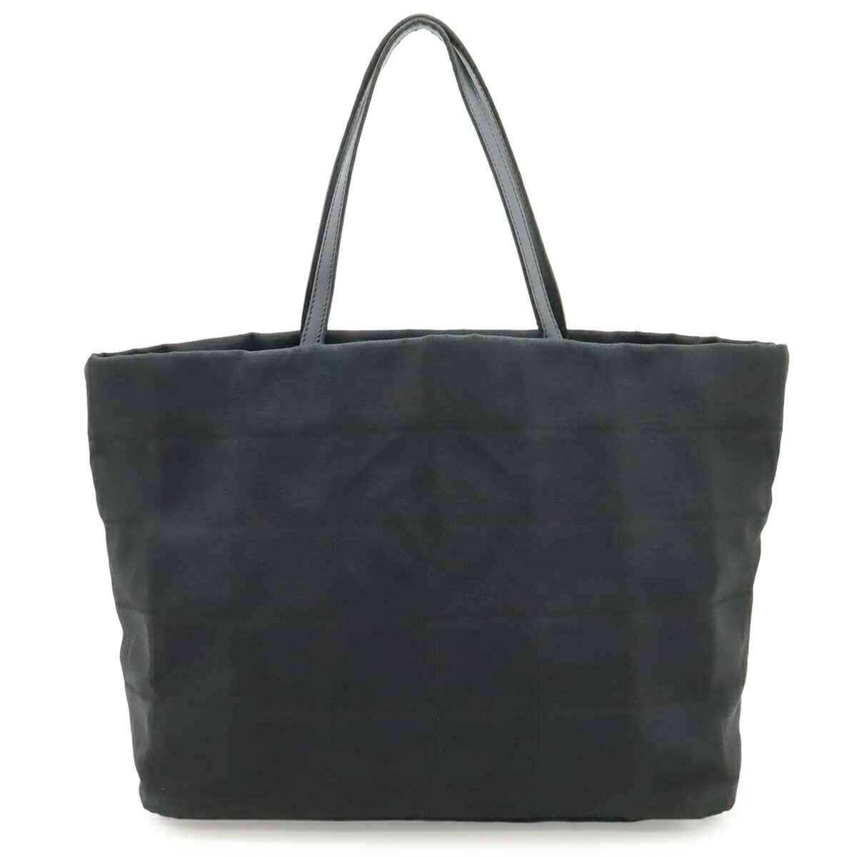 CHANEL - CHANEL シャネル ニュートラベルライン トートバッグ ショルダーバッグ ナイロンジャガード レザー ブラック 黒 A47147 【中古】