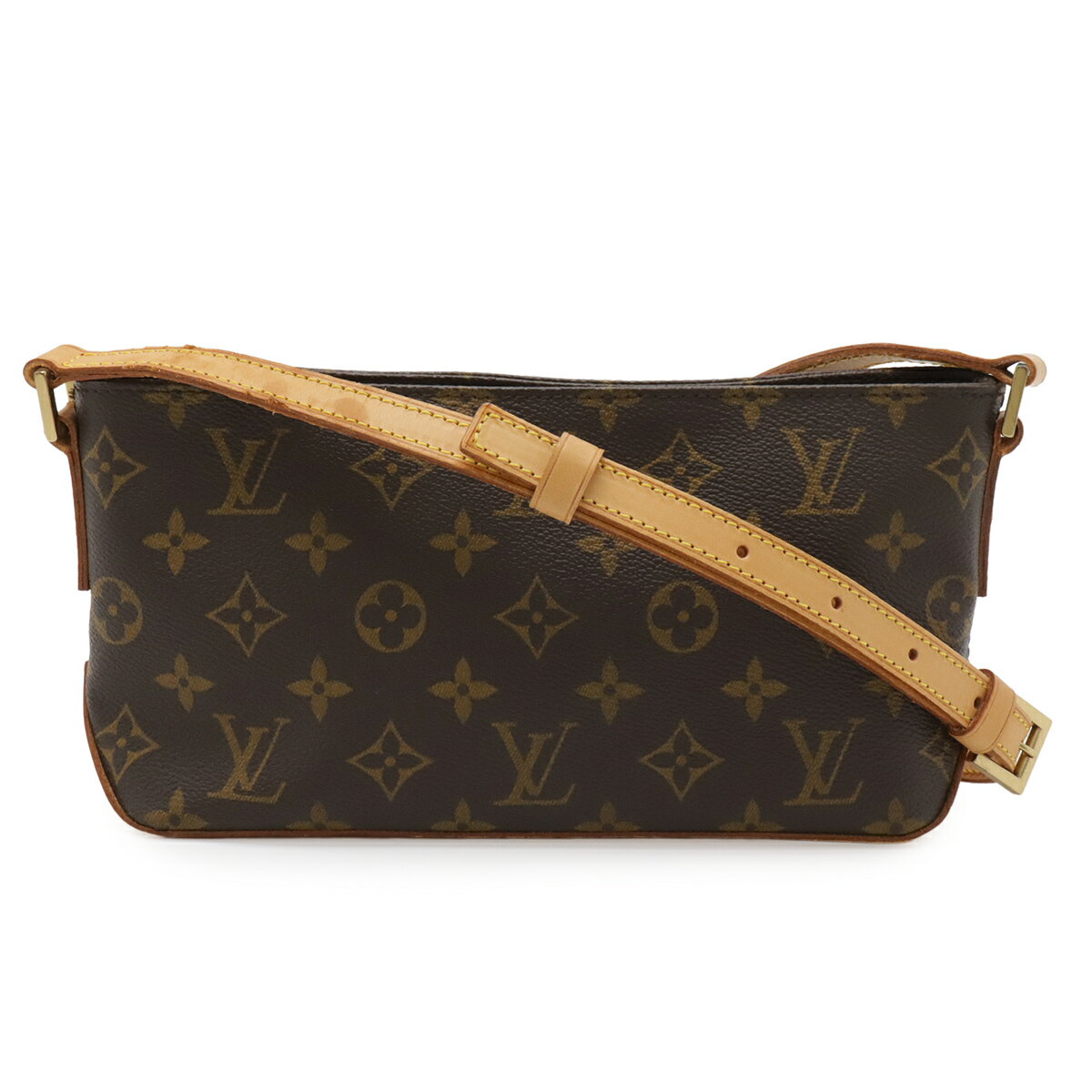 乐天商城 - LOUIS VUITTON ルイ ヴィトン モノグラム トロター ショルダーバッグ ポシェット 斜め掛け M51240 【中古】