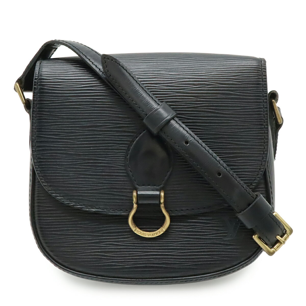 LOUIS VUITTON - LOUIS VUITTON ルイ ヴィトン エピ ミニサンクルー ショルダーバッグ ポシェット 斜め掛け レザー ノワール 黒 ブラック ゴールド金具 M52212 【中古】