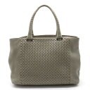 【バッグ】BOTTEGA VENETA ボッテガ ヴェネタ ボッテガベネタ イントレチャート トートバッグ ショルダートート グレー 灰色 428331 【中古】