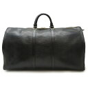 LOUIS VUITTON ルイ ヴィトン エピ キーポル55 ボストンバッグ 旅行カバン トラベルバッグ レザー ノワール 黒 ブラック M59052 【中古】(4)