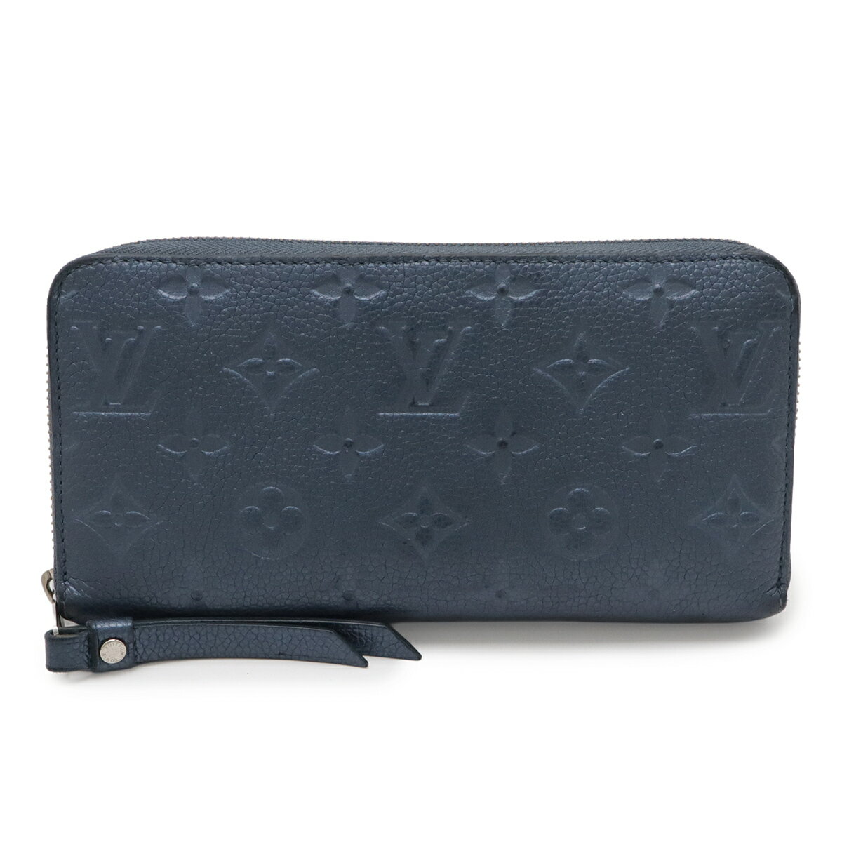 樂天商城 - LOUIS VUITTON ルイ ヴィトン モノグラムアンプラント ジッピーウォレット ラウンドファスナー 長財布 パール加工 ネイビーブルー M80958 【中古】