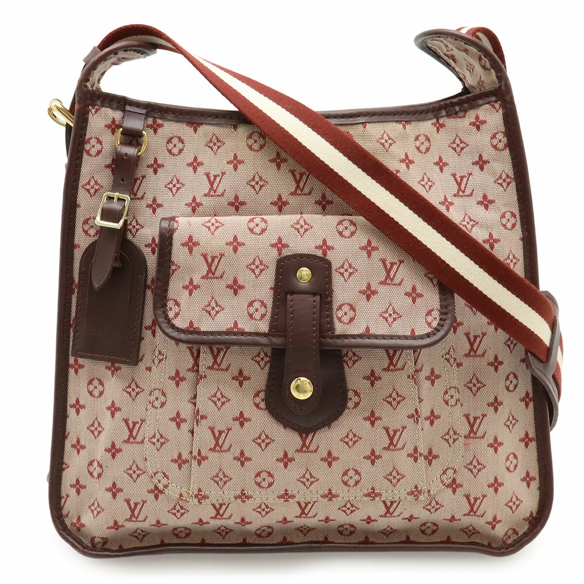 乐天商城 - LOUIS VUITTON ルイ ヴィトン モノグラムミニ ブザス マリーケイト ショルダーバッグ 斜め掛け キャンバス レザー スリーズ チェリー M92321 【中古】