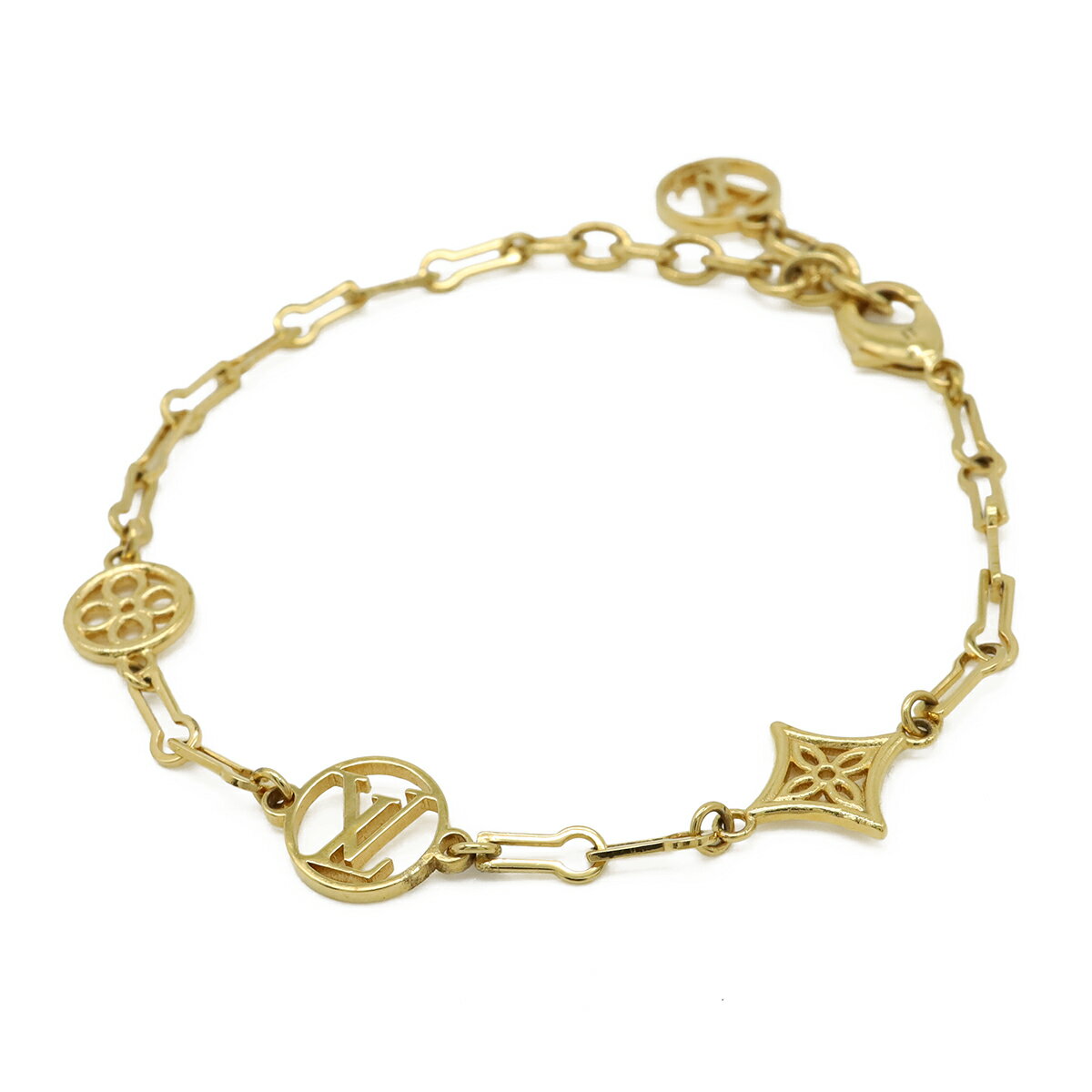 Rakuten - LOUIS VUITTON ルイ ヴィトン ブラスレ フォーエバー ヤング LVサークル モノグラムフラワー ブレスレット GP ゴールド M69584 【中古】
