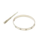 Cartier カルティエ LOVE ラブブレス ブレスレット バングル K18WG 750WG ホワイトゴールド #17 【中古】