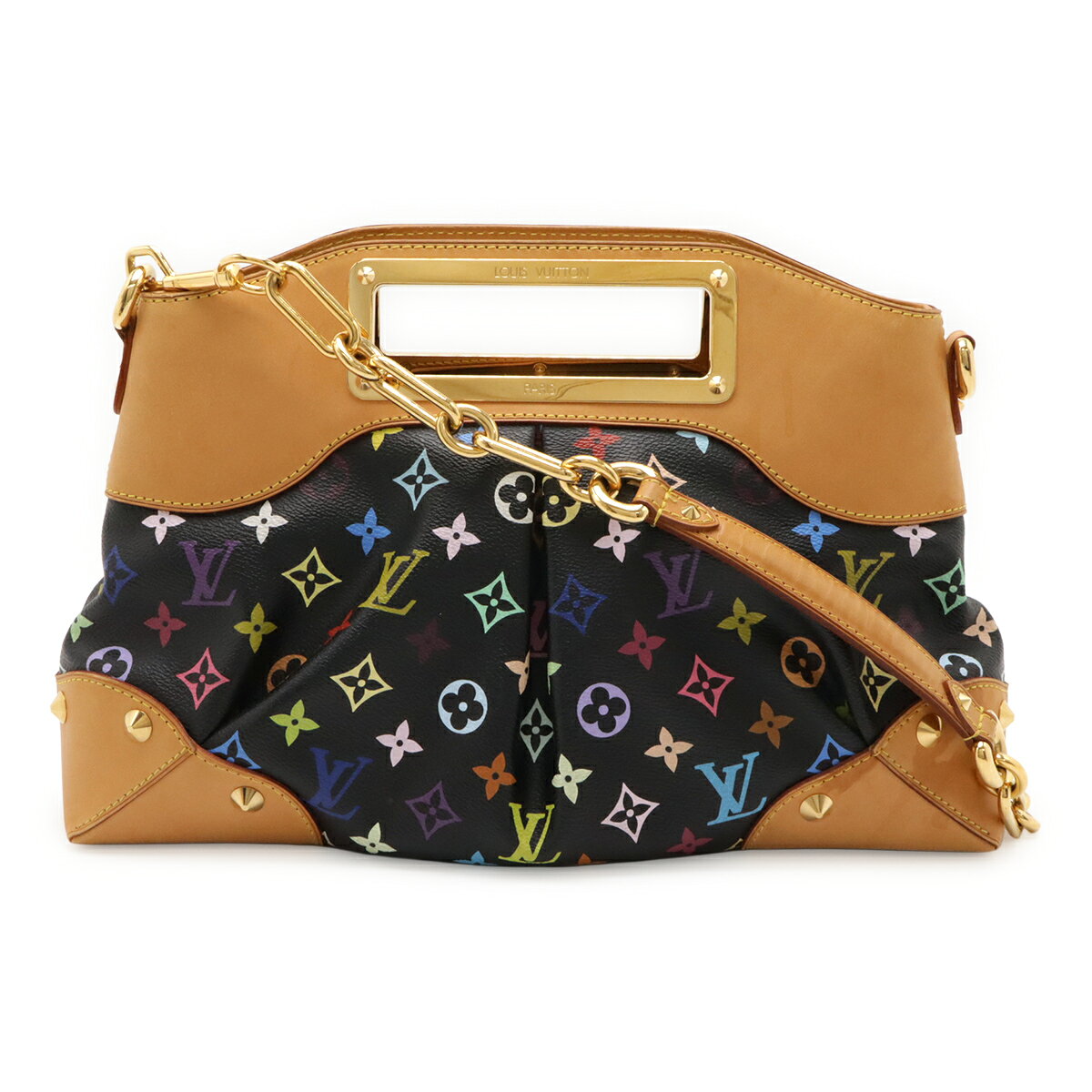 Rakuten - LOUIS VUITTON ルイ ヴィトン モノグラムマルチカラー ジュディGM ハンドバッグ 2WAY ショルダーバッグ 肩掛け ノワール 黒 ブラック M40256 【中古】