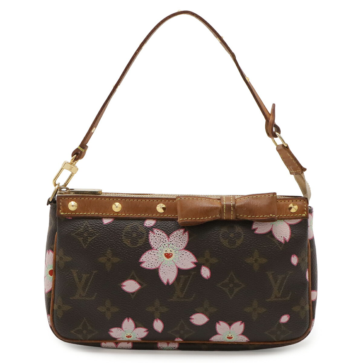 Rakuten - LOUIS VUITTON ルイ ヴィトン モノグラムチェリーブロッサム ブラッサム ポシェット アクセソワール アクセサリーポーチ リボン 桜モチーフ M92006 【中古】