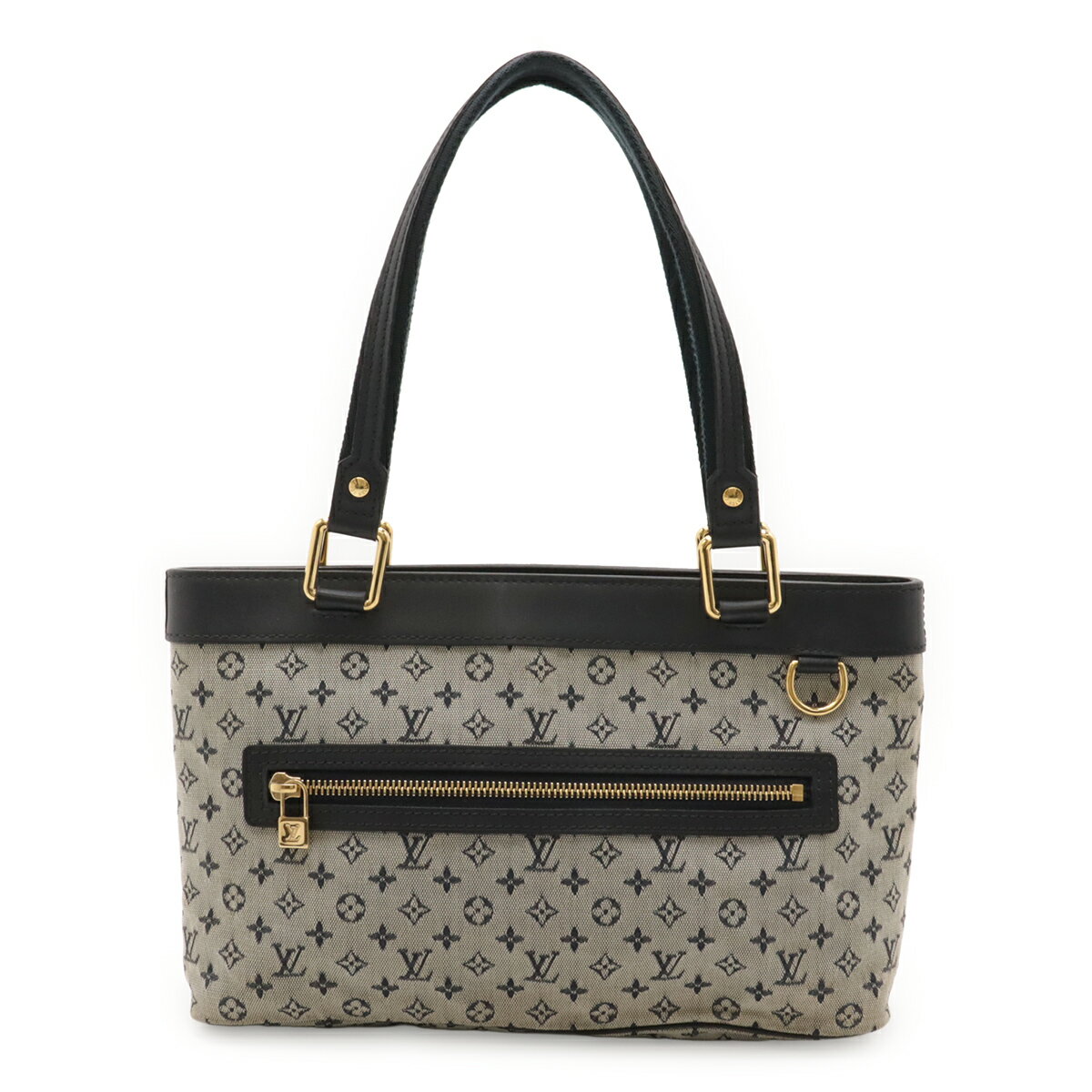 LOUIS VUITTON ルイ ヴィトン モノグラムミニ ルシーユPM トートバッグ ハンドバッグ ショルダーバッグ キャンバス ブルー 青 M92676 【中古】